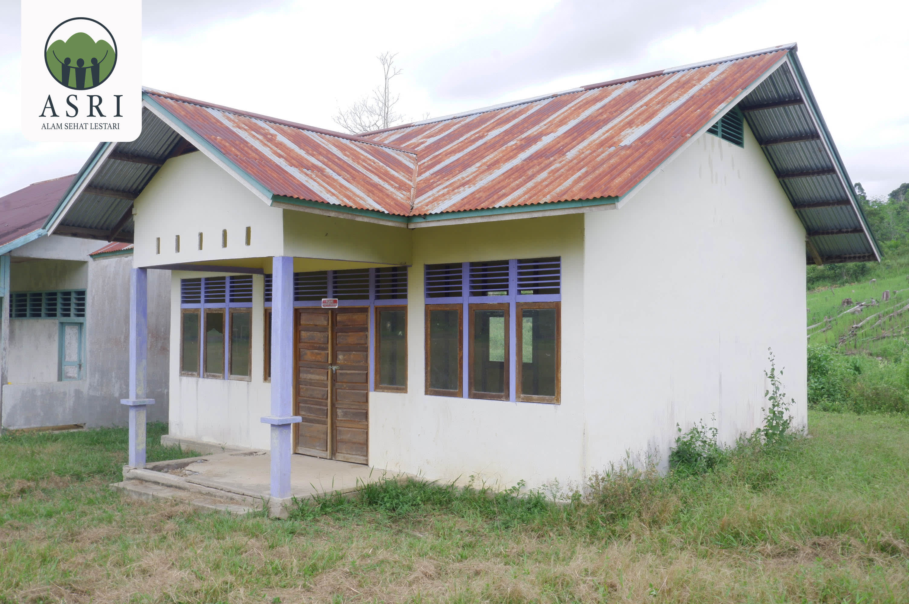 Rencana bangunan untuk Taman Baca ASRI di Mawang Mentatai.